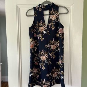 Soprano Navy Floral Dress
